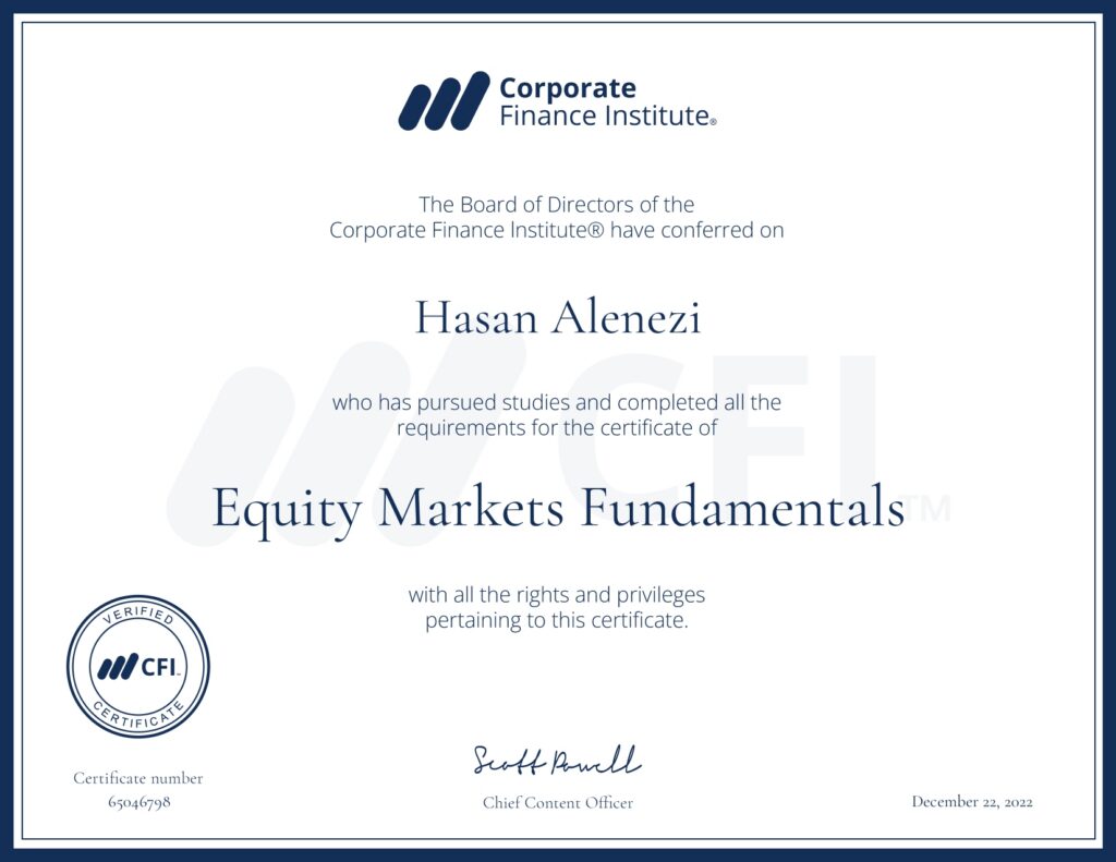 Equity Markets